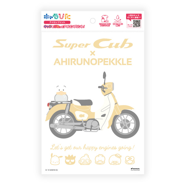 HONDA×サンリオキャラクターズ アイロンプリントシート A5サイズ