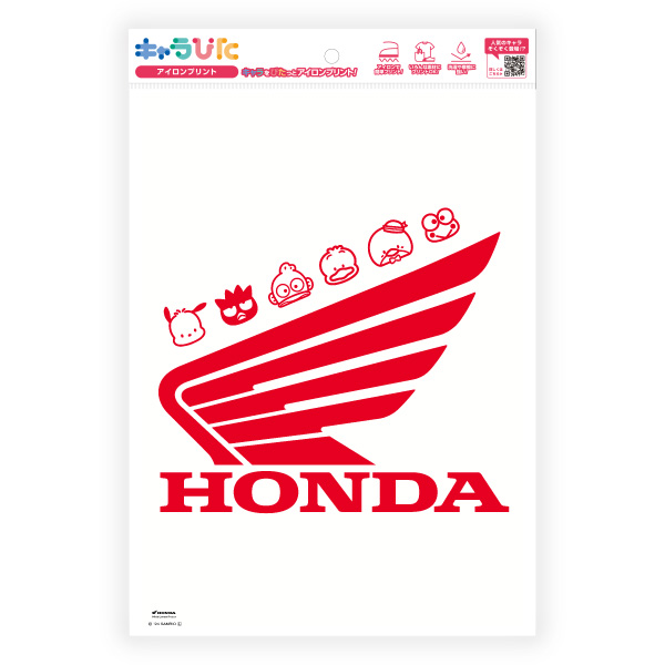 HONDA×サンリオキャラクターズ アイロンプリントシート A4サイズ