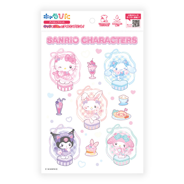 サンリオキャラクターズ アイロンプリントシート A5サイズ